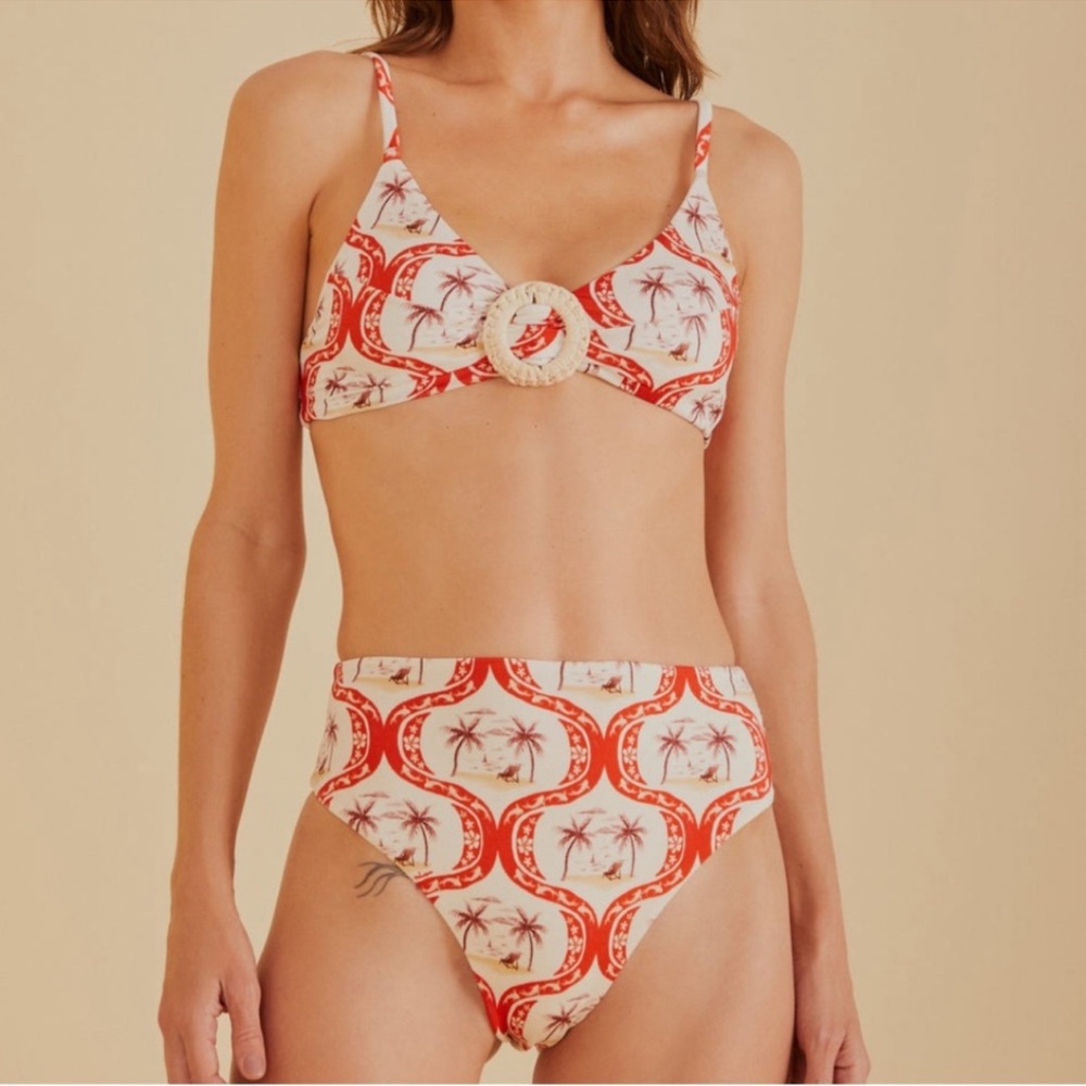 Farm Rio Summer Beach print bikini